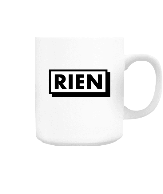Mug blanc Rien en céramique